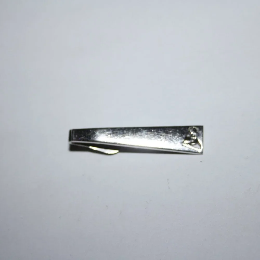 🎹✨ Silver Piano Tie Bar · Swank · Vintage ✨🎹